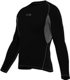 Segunda Pele Free Force Manga Longa Masculina Peluciada Preto/Chumbo - Gg