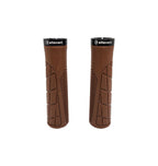 Manopla Elleven Mtb City 130mm Emborrachada C/ Trava Marrom