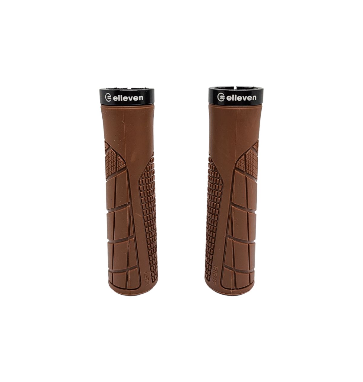 Manopla Elleven Mtb City 130mm Emborrachada C/ Trava Marrom