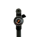 BOMBA ELLEVEN MINI ERGO BICO AUTOMATICO C/ MANÕMETRO E SUPORTE (120PSI) - PRETO
