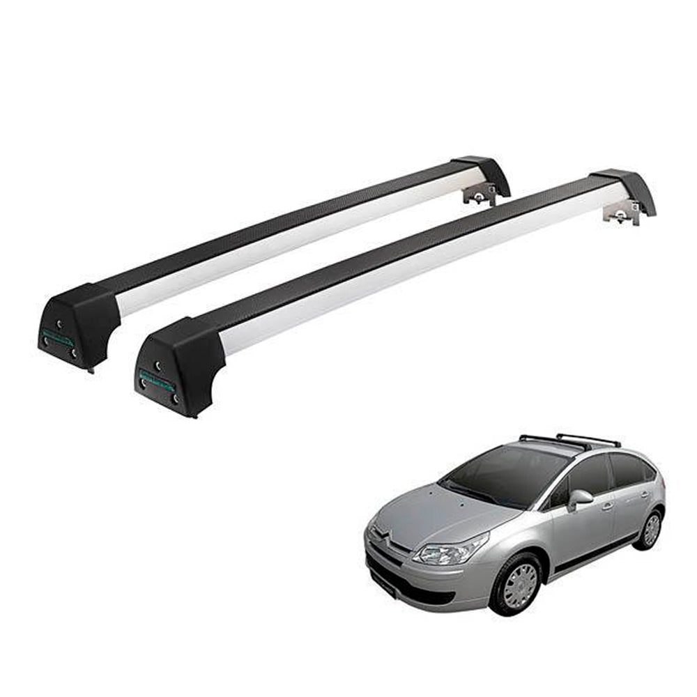 RACK LONG LIFE SPORT ALUM. PRATA P/ CITROEN C4 HATCH (AC4H) - PRATA