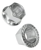 Porca 3/8  9mm Com Flange Cromada Unidade