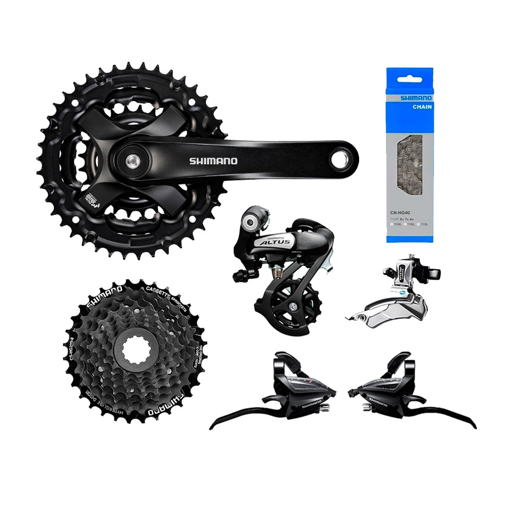 KIT TRANSMISSÃO SHIMANO ALTUS M310 TRIPLO 24V