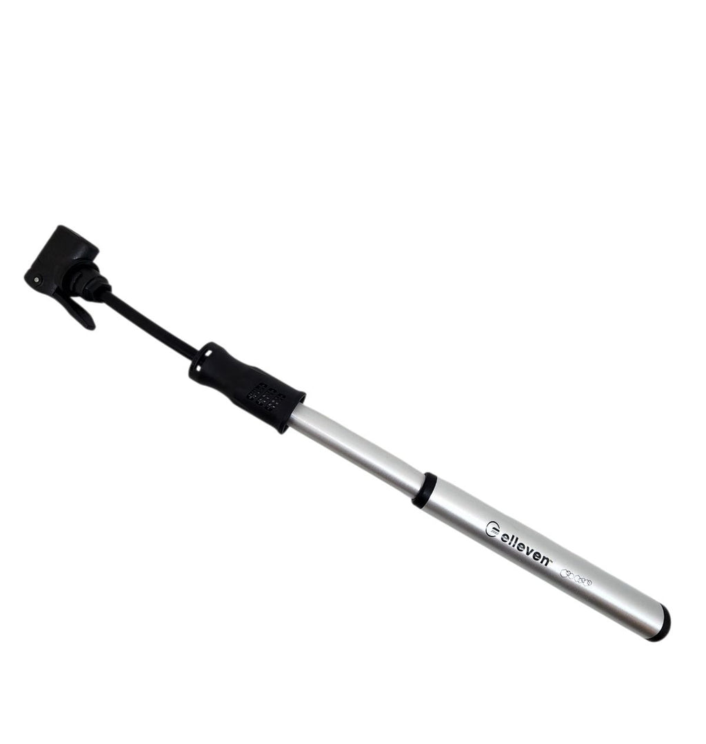 BOMBA MINI BARRIL ALUMINIO BICO 2 VIAS MANGUEIRA RETRÁTIL INTERNA 100 PSI