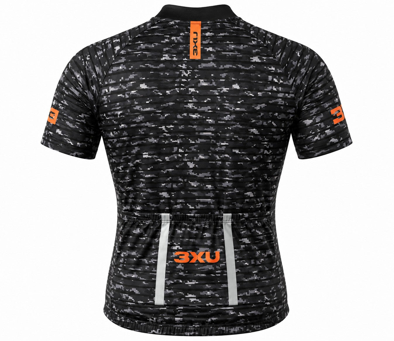CAMISA CICLISMO REFACTOR 3XU CAMO CINZA/LARANJA