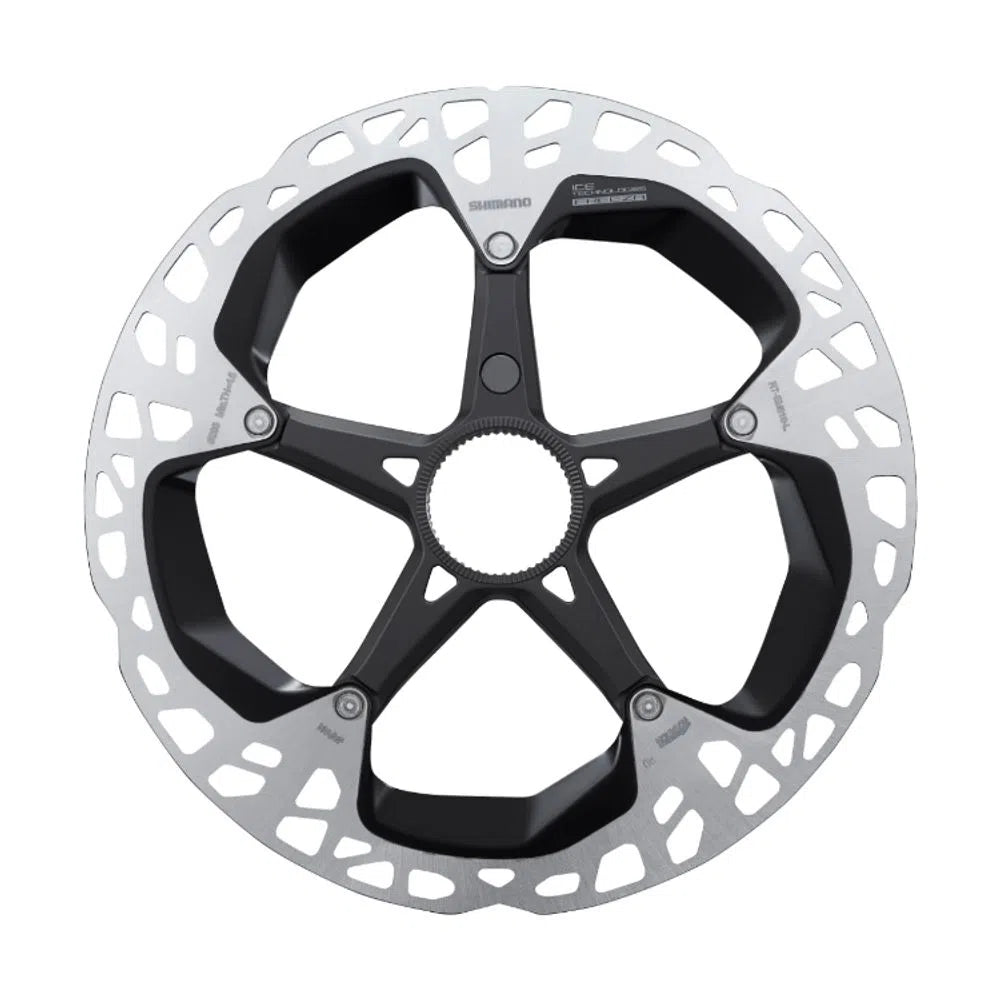 ROTOR DE FREIO A DISCO SHIMANO C. LOCK STEPS RT-EM910 ICE TECH FREEZA 180MM