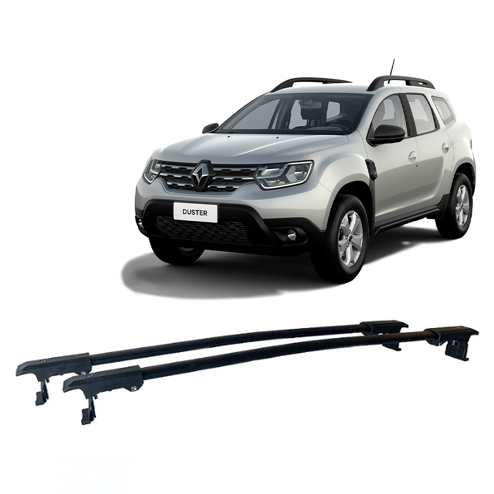 RACK DE TETO LONG LIFE LIGHT AÇO P/ RENAULT DUSTER (8080F) - PRETO