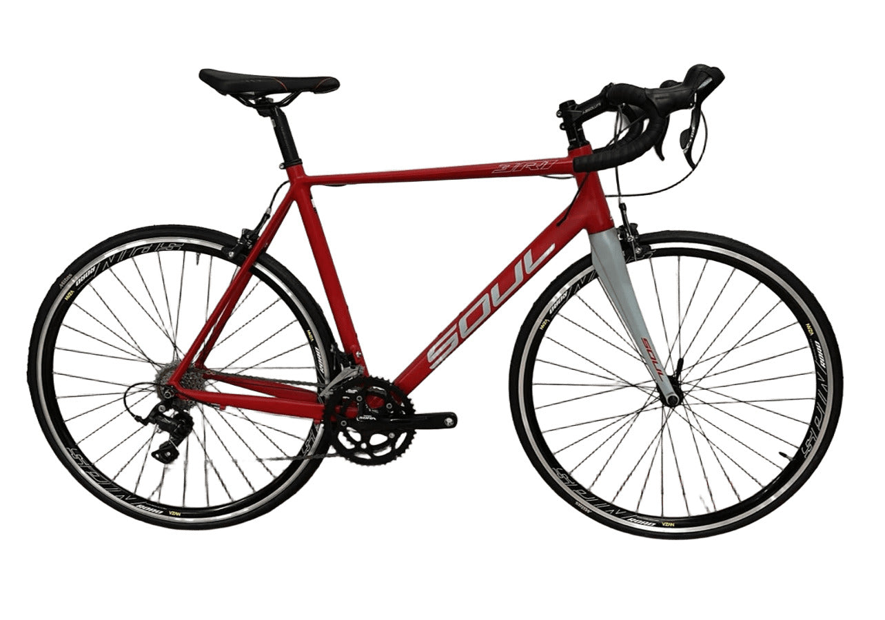 Bicicleta 700 Soul 3r1 Shimano Sora 18v Vermelho/Branco Tam 56