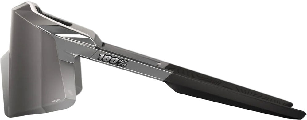 OCULOS 100% AEROCRAFT - GLOSS BLACK CHROME - HIPER SILVER MIRROR