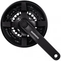 PEDIVELA SHIMANO TY301 C/ PROTETOR (28X38X48) - PRETO - (170mm)