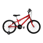 Bicicleta 16 Aço Samy Rebaixada C/ Roda Lateral E Aro Alumínio Vermelho