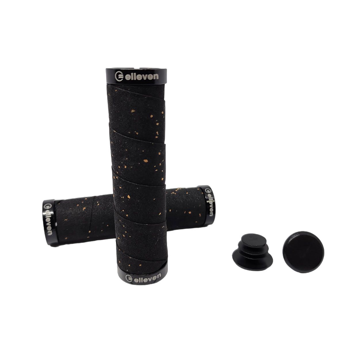 MANOPLA ELLEVEN MTB EM EVA COM TRAVA 130MM PRETA