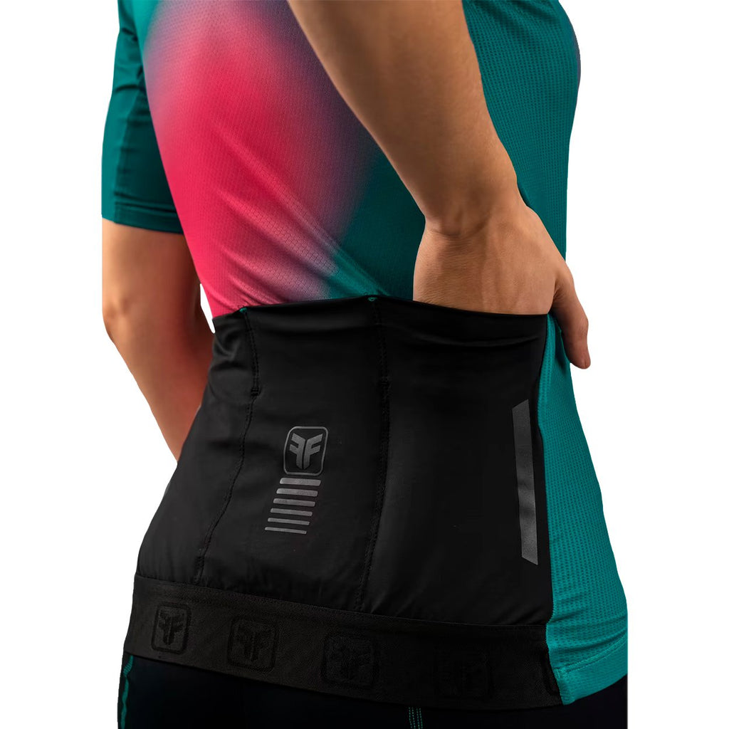 CAMISA CICLISMO FREE FORCE START ALL FIT FEMININA - VERDE/ROSA - M