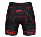 BERMUDA CICLISMO MASCULINA 3XU PRETO VERMELHO TAMANHO XG