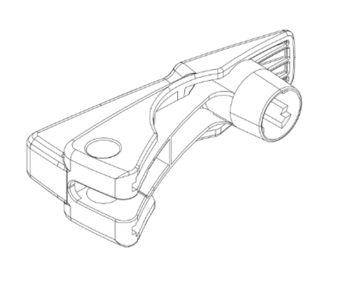 ALAVANCA DE FIXAÇÃO P/ SUPORTE DE BIKE THULE C/ ESPERA P/ CHAVE (52675)