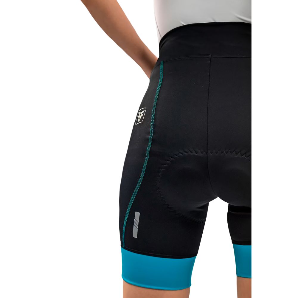 SHORT CICLISMO FREE FORCE FEMININO START - TURQUESA - 3G