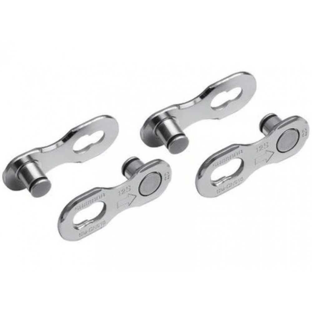 EMENDA DE CORRENTE SHIMANO SM-CN910 12V XTR QUICK LINK (2 PARES) (ISMCN91012A) - PRATA