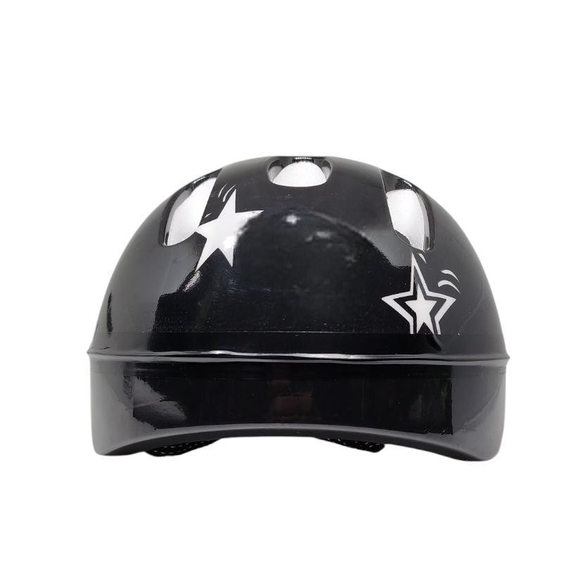KIT SEGURANÇA INFANTIL BASIC CAPACETE+ JOELHEIRA+COTOVELEIRA PRETO