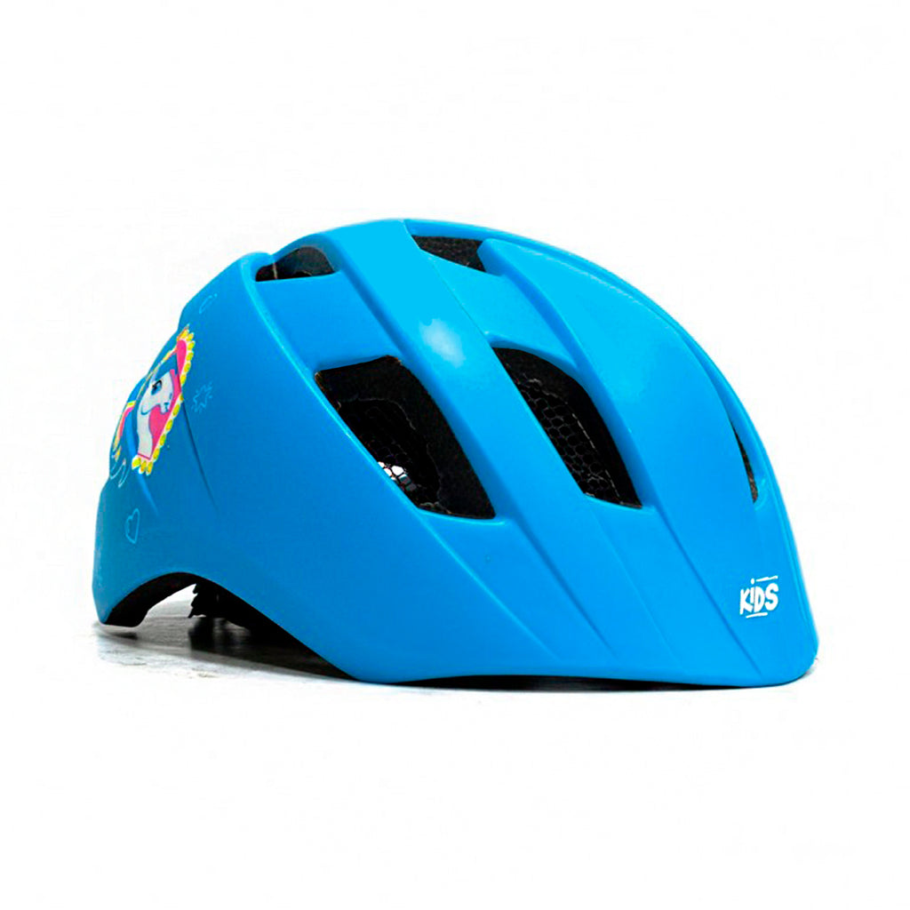 CAPACETE ABSOLUTE KIDS ROLL AZUL UNICÓRNIO C/ AJUSTE