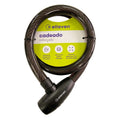 Cadeado Espiral 1,2m X 25mm Elleven Fumê Reforçado - Preto