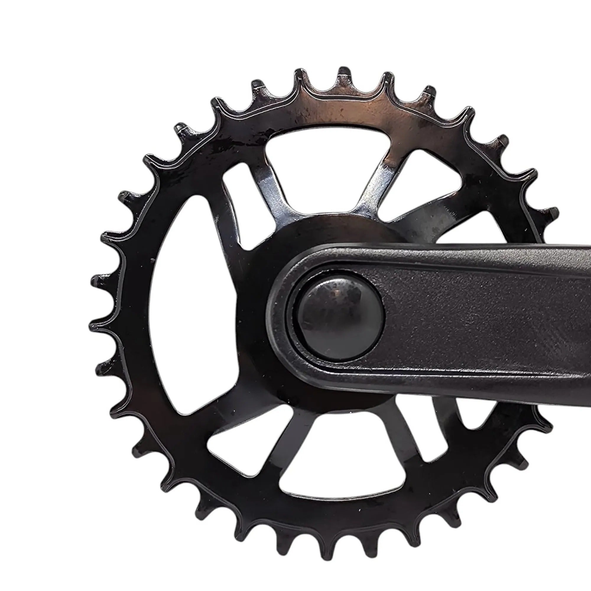 PEDIVELA SINGLE 8/12V P QUADRADA COROA AÇO 34T 170MM PRETO