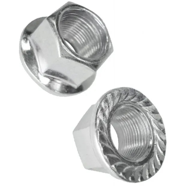 PORCA 14MM COM FLANGE CROMADA UNIDADE - CROMADO