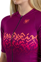 Camisa De Ciclismo Feminina Free Force Basic Ruby 2024