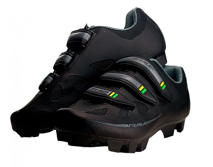 SAPATILHA CICLISMO MTB M-329 ( 36 BR) - PRETO/VERDE/AMARELO