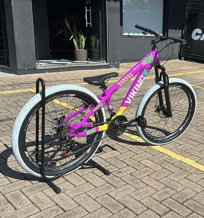 Bicicleta 26 Viking-X Tuff 30  Roxo/Amarelo