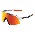 Oculos 100% S3 - Soft Tact Grey Camo - Hiper Red Multlayer Mirror Lens