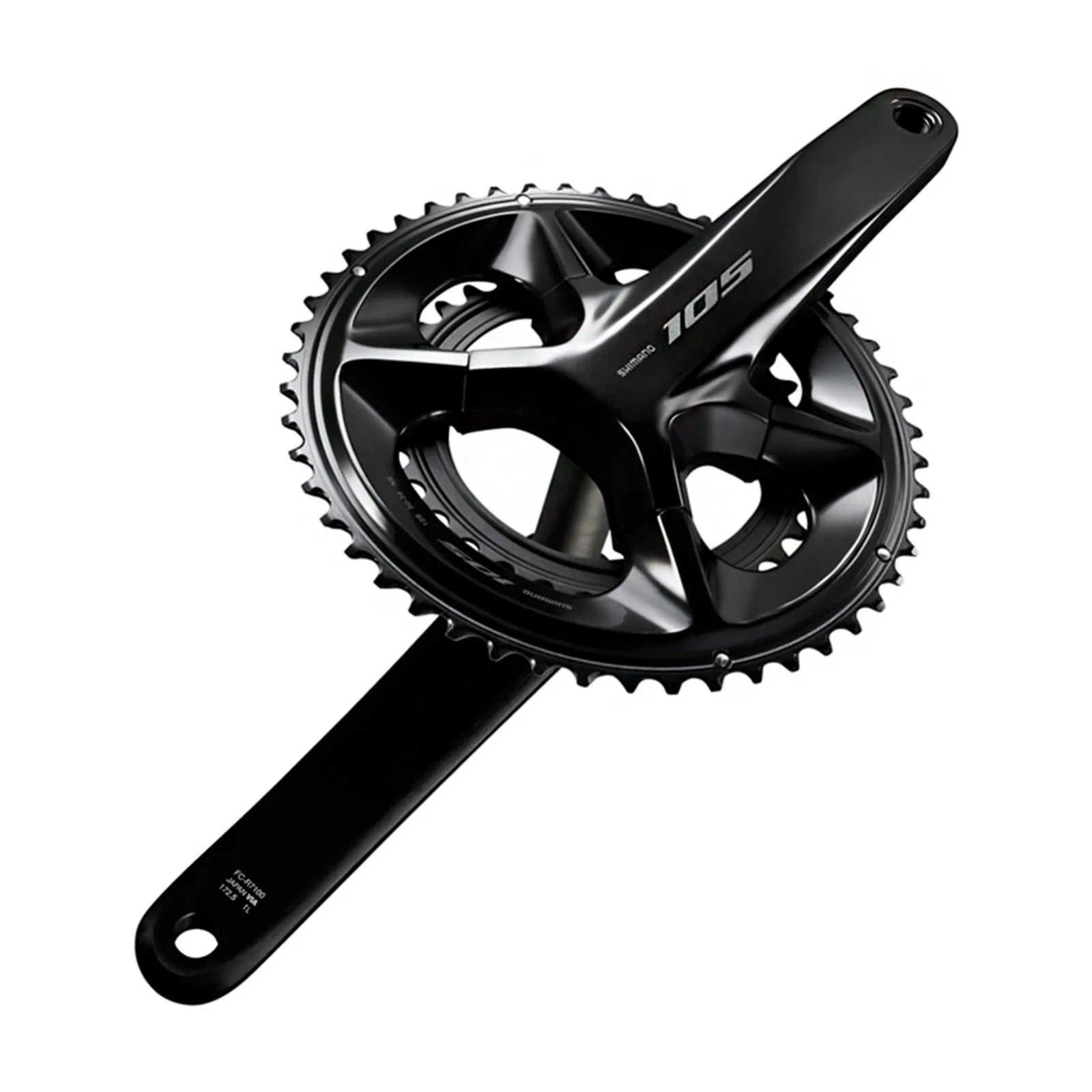 PEDIVELA SHIMANO 105 FC-R7100 50/34D 172.5MM INTEGRADO 12V S/ MOVIM - PRETO
