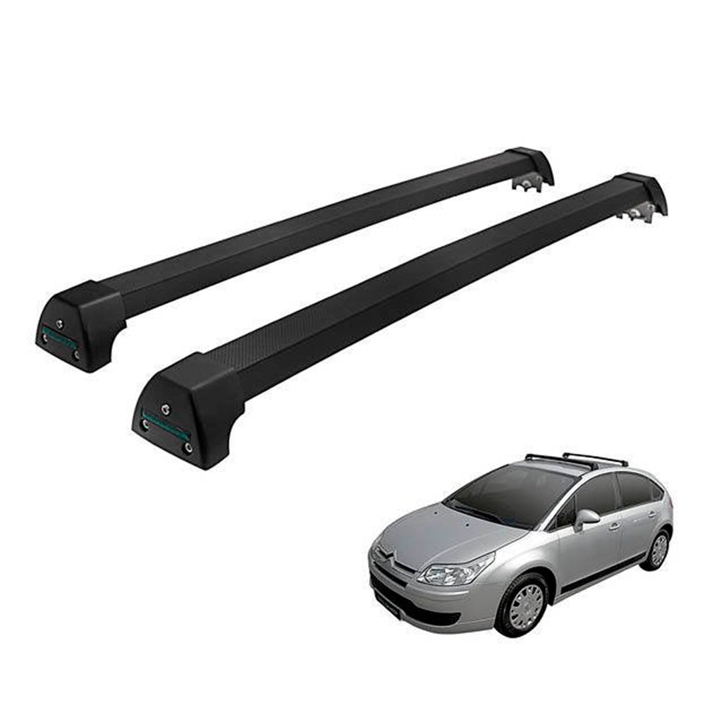 RACK LONG LIFE SPORT ALUM. PRETO P/ CITROEN C4 HATCH (PC4H) - PRETO