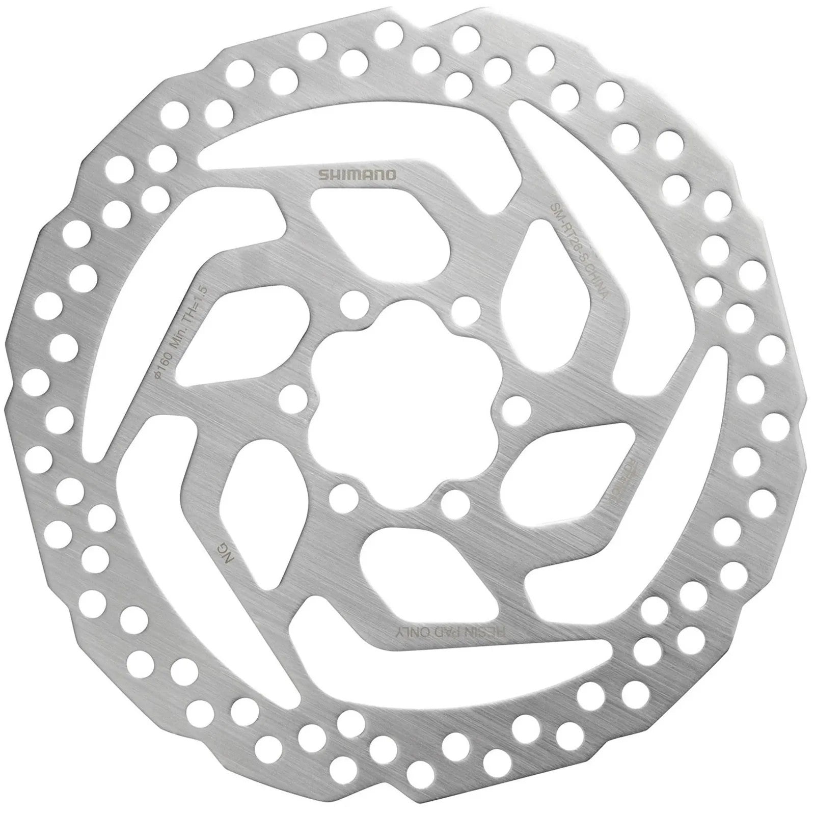 ROTOR DE FREIO A DISCO SHIMANO RT26  160mm