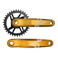 PEDIVELA MTB 170MM COROA 34D PONTA QUADRADA ALUMÍNIO ANODIZADO DOURADO