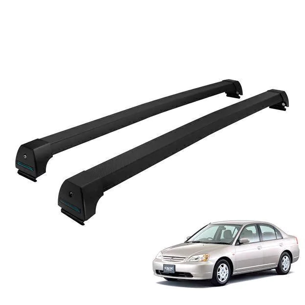 RACK DE TETO LONG LIFE SPORT ALUM. P/ HONDA CIVIC 2001 a 2006 (PHC) PRETO