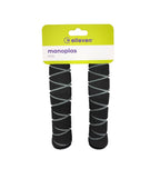 MANOPLA ELLEVEN MTB ESPUMA PLUG COM RELEVO 130MM - PRETO/CINZA
