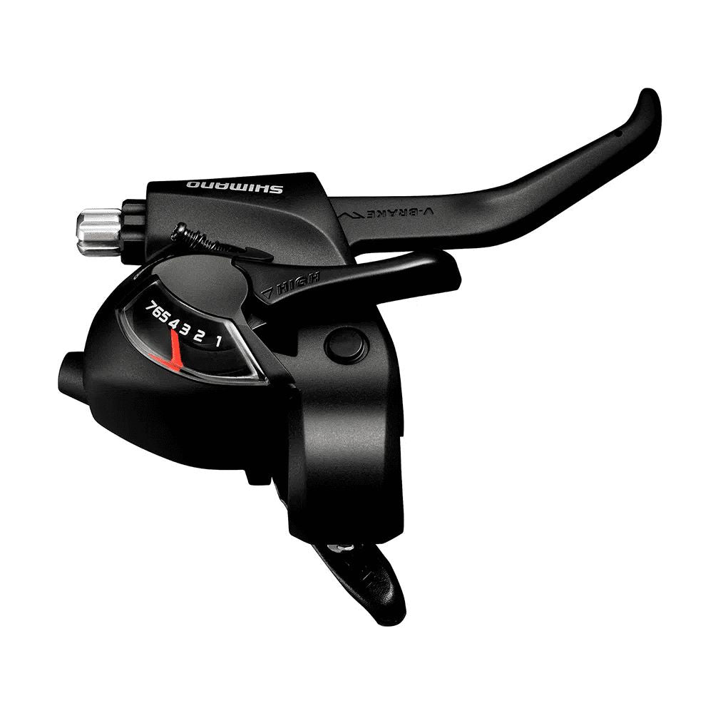 ALAVANCA EZ FIRE SHIMANO EF41 TOURNEY DIREITA 7 VELOCIDADES (ASTEF41R7AL) - PRETO