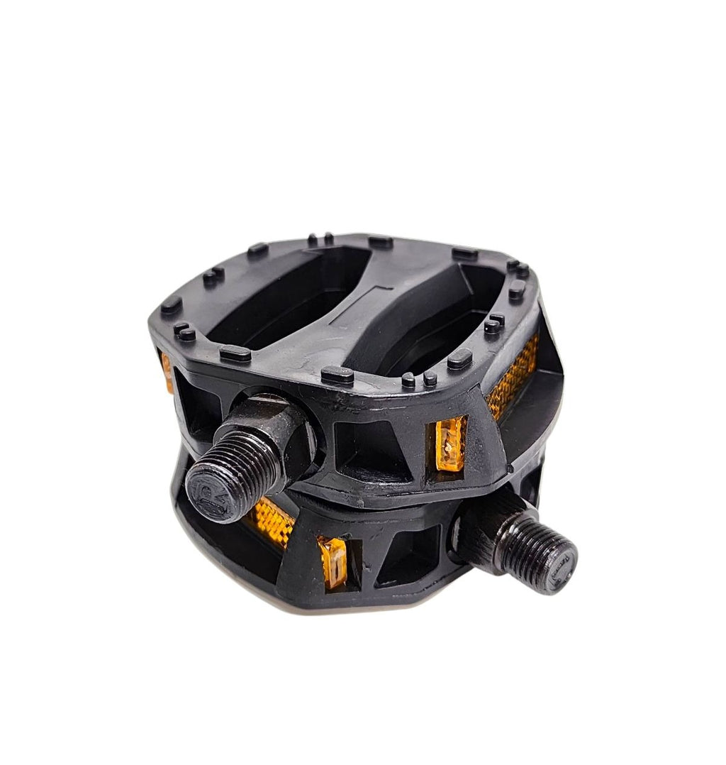 PEDAL INFANTIL 1/2 PLASTICO COM REFLETOR PRETO