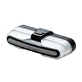 SINALIZADOR TRASEIRO ROCKBROS COM PISCA LATERAL E CONTROLE REMOTO 80 LM - PRATA/PRETO