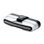 SINALIZADOR TRASEIRO ROCKBROS COM PISCA LATERAL E CONTROLE REMOTO 80 LM - PRATA/PRETO