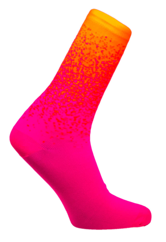 MEIA 39/43 CANO MEDIO PARTENZA ROSA/LARANJA