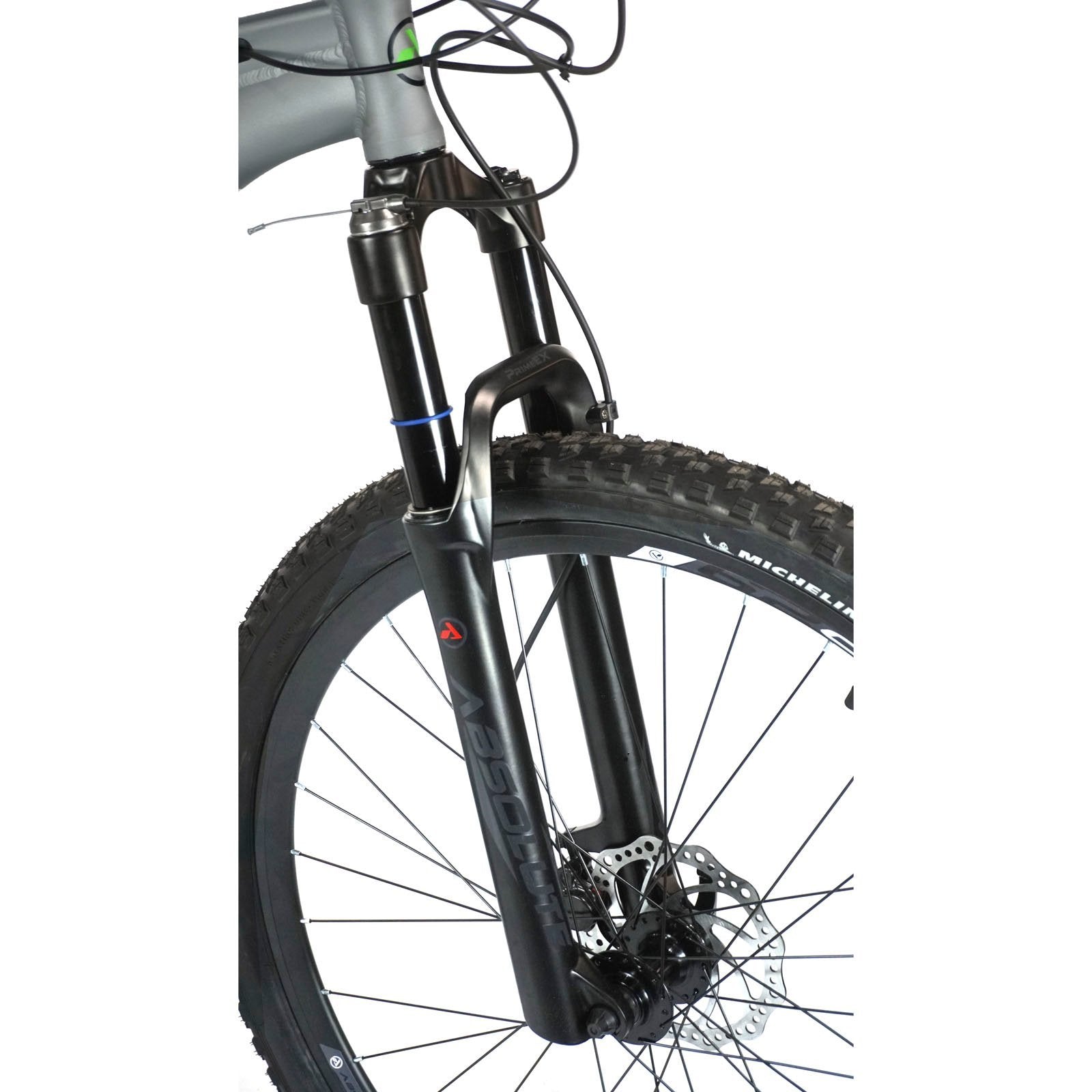 Bicicleta 29 Absolute Wild Pro 11v Hidráulico C/ Trava - Prata/Verde - (m - 17)