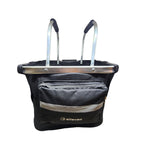 CESTA ELLEVEN BOLSA LONA/ALUM 35X26,5X28CM ALÇA P/ GARRAFA - PRETO
