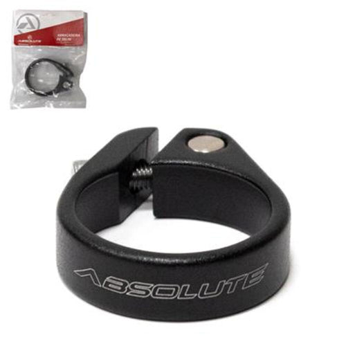 Abraçadeira de Selim Absolute 35 mm x 13 mm com Parafuso - Preto