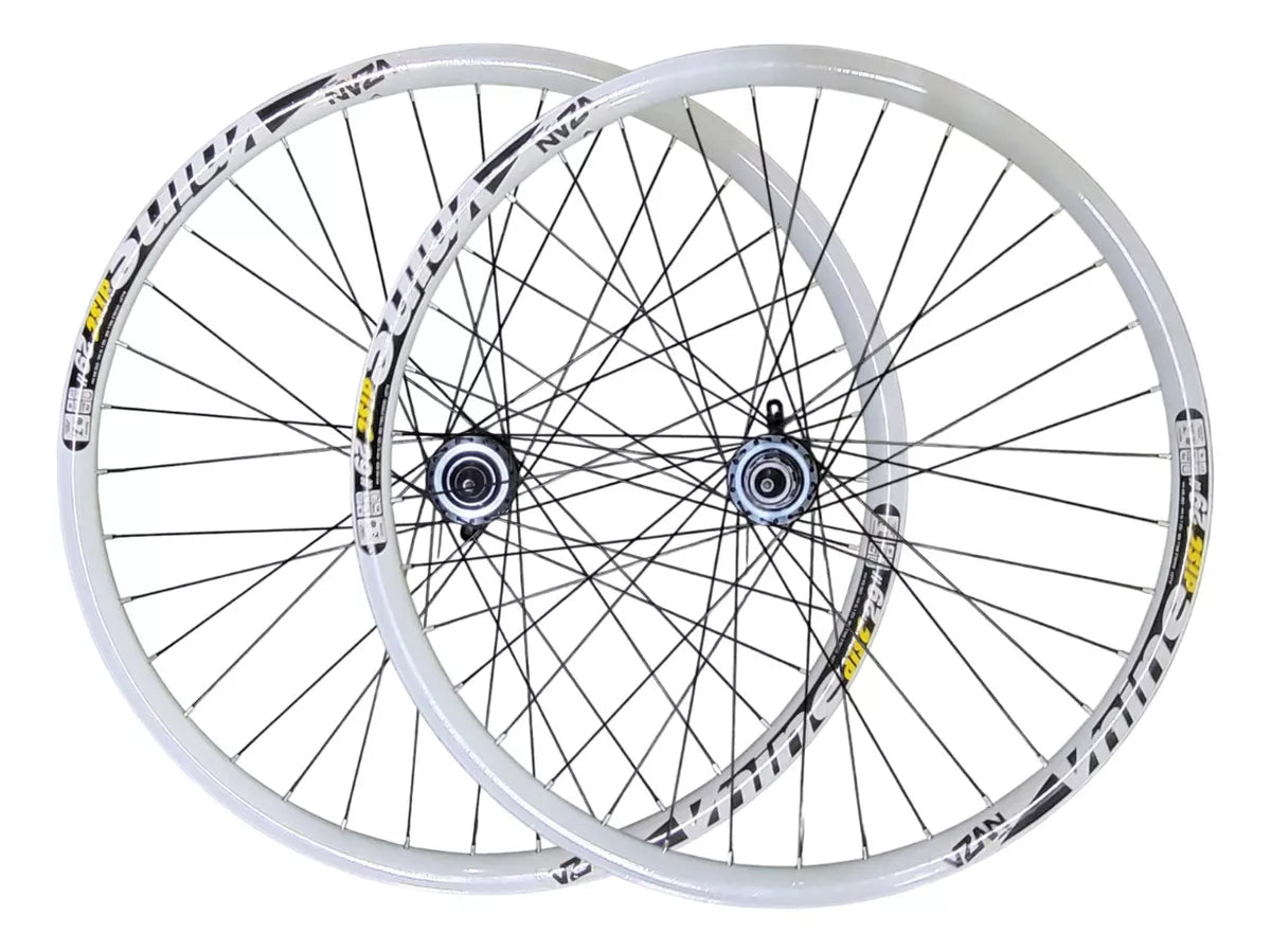 RODAS VZAN VNINE ARO 29 CUBO CASSETE DISC - EIXO 9MM -BRANCO