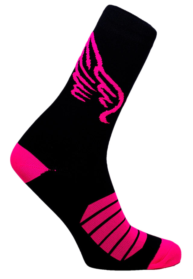 MEIA 39/43 CANO MEDIO PARTENZA PRETO/ROSA ASA