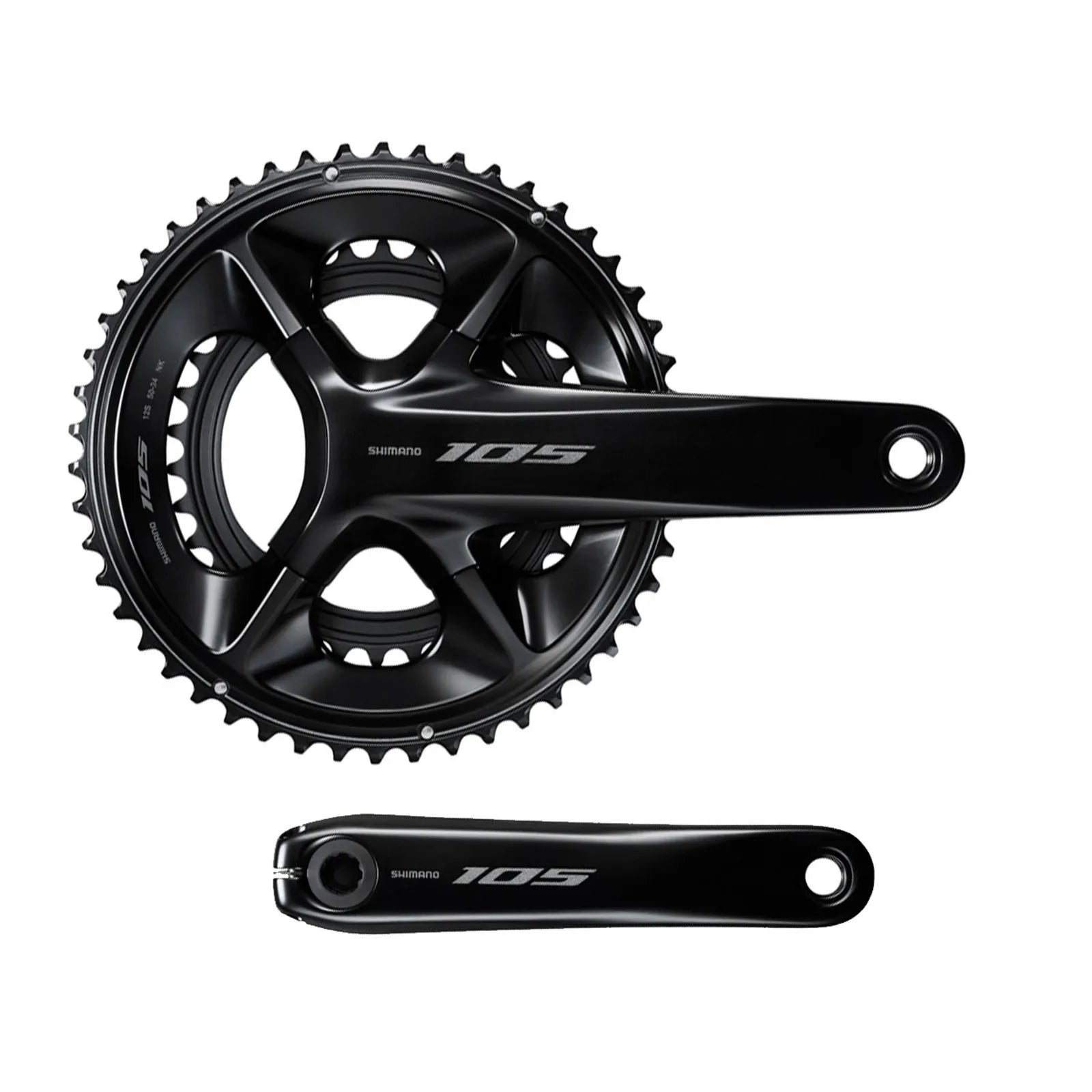 PEDIVELA SHIMANO 105 FC-R7100 50/34D 172.5MM INTEGRADO 12V S/ MOVIM - PRETO
