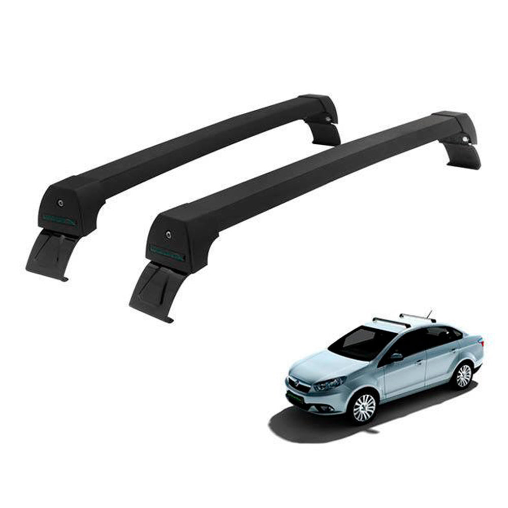 RACK LONG LIFE SPORT ALUM. PRETO P/ FIAT GRAND SIENA (PGsi) - PRETO