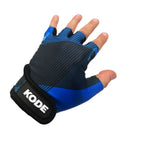 Luva Aberta Kode For Racing Preto/Azul - GG