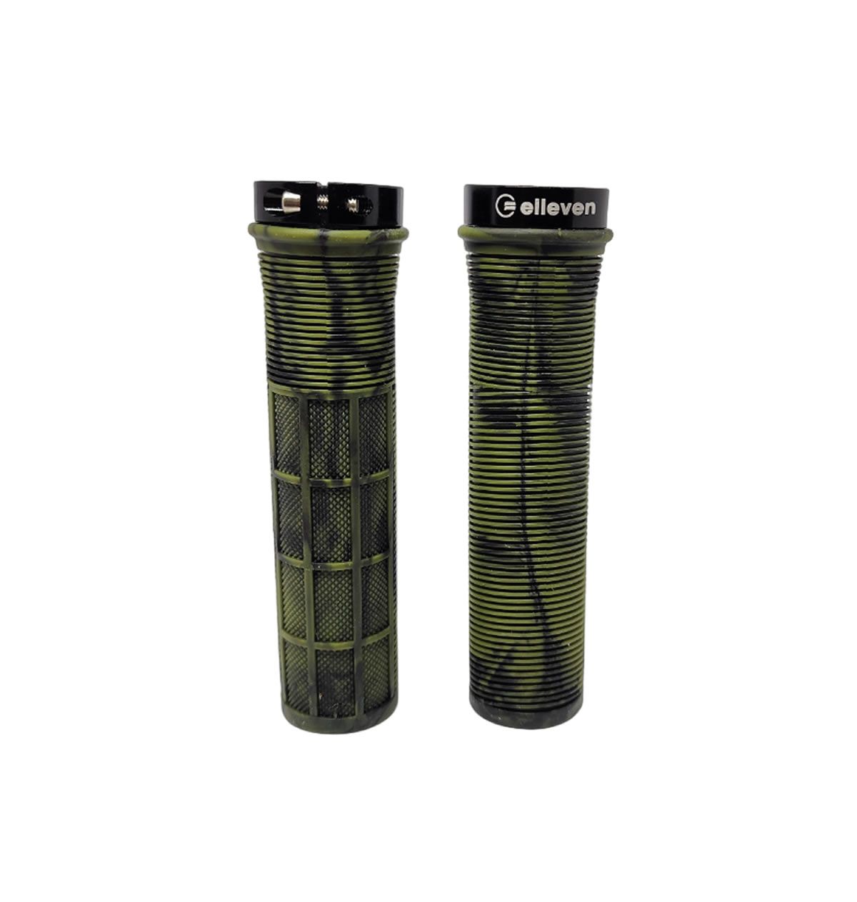 MANOPLA ELLEVEN MTB BORRACHA CAMUFLADA COM TRAVA 130MM